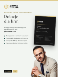 Dotacje dla przedsiębiorstw – newsletter, październik 2026